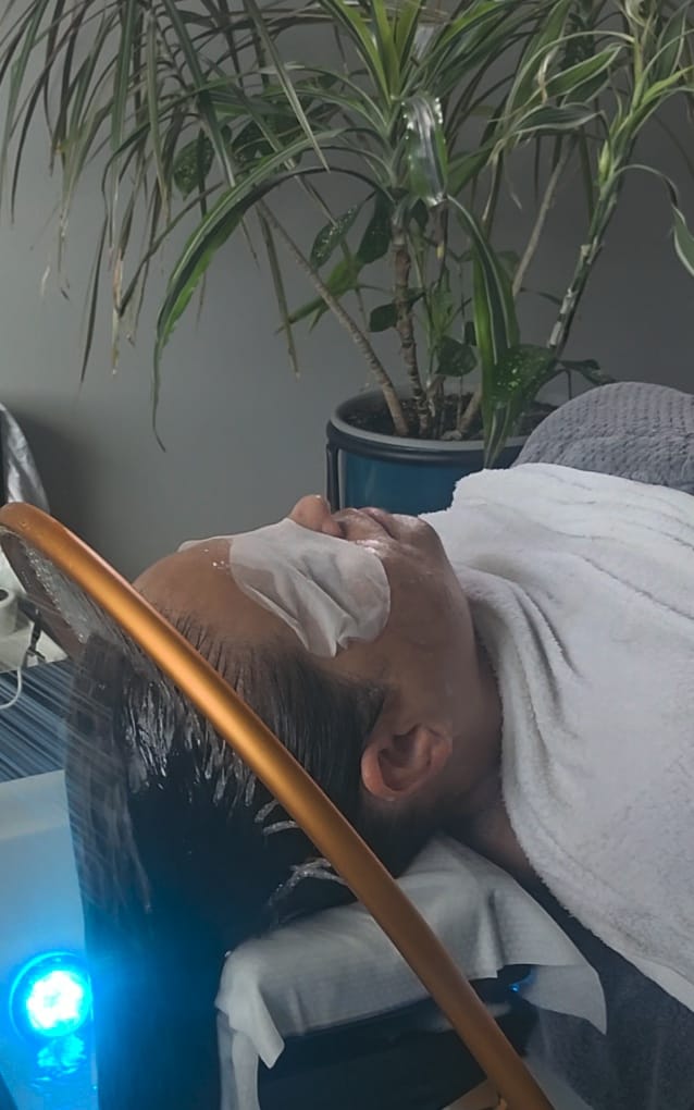Head spa scalp treatment