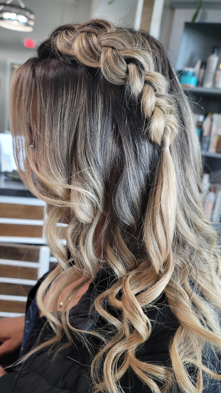 Bridal wedding hair styling