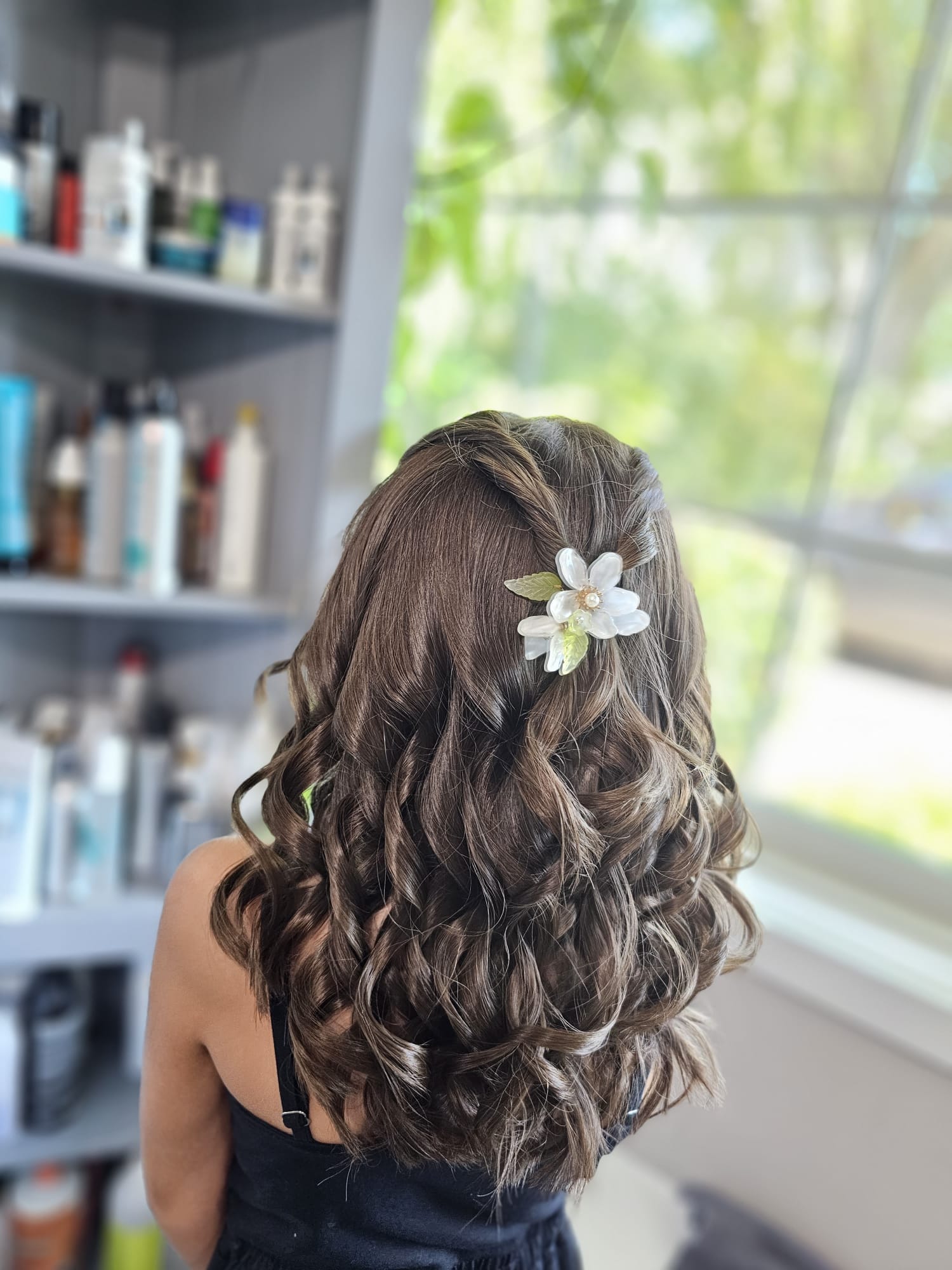 Bridal wedding hair styling