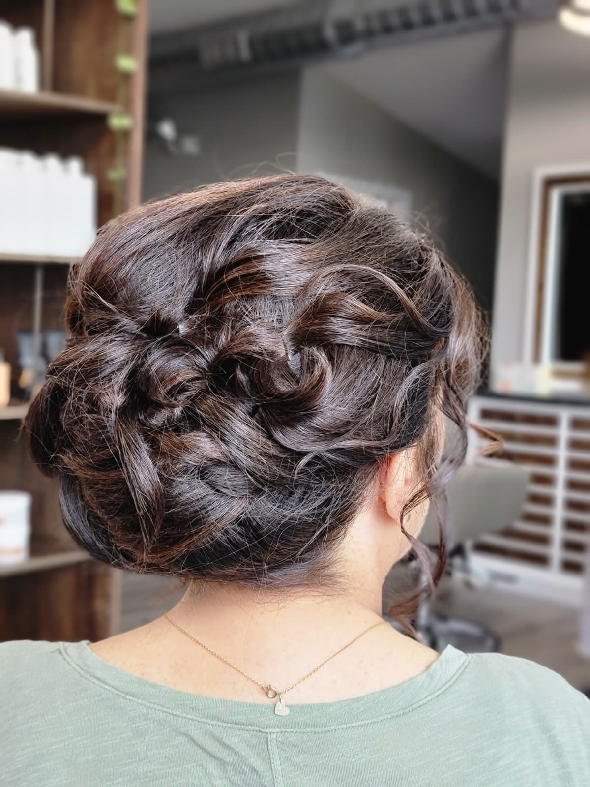 Bridal wedding hair styling