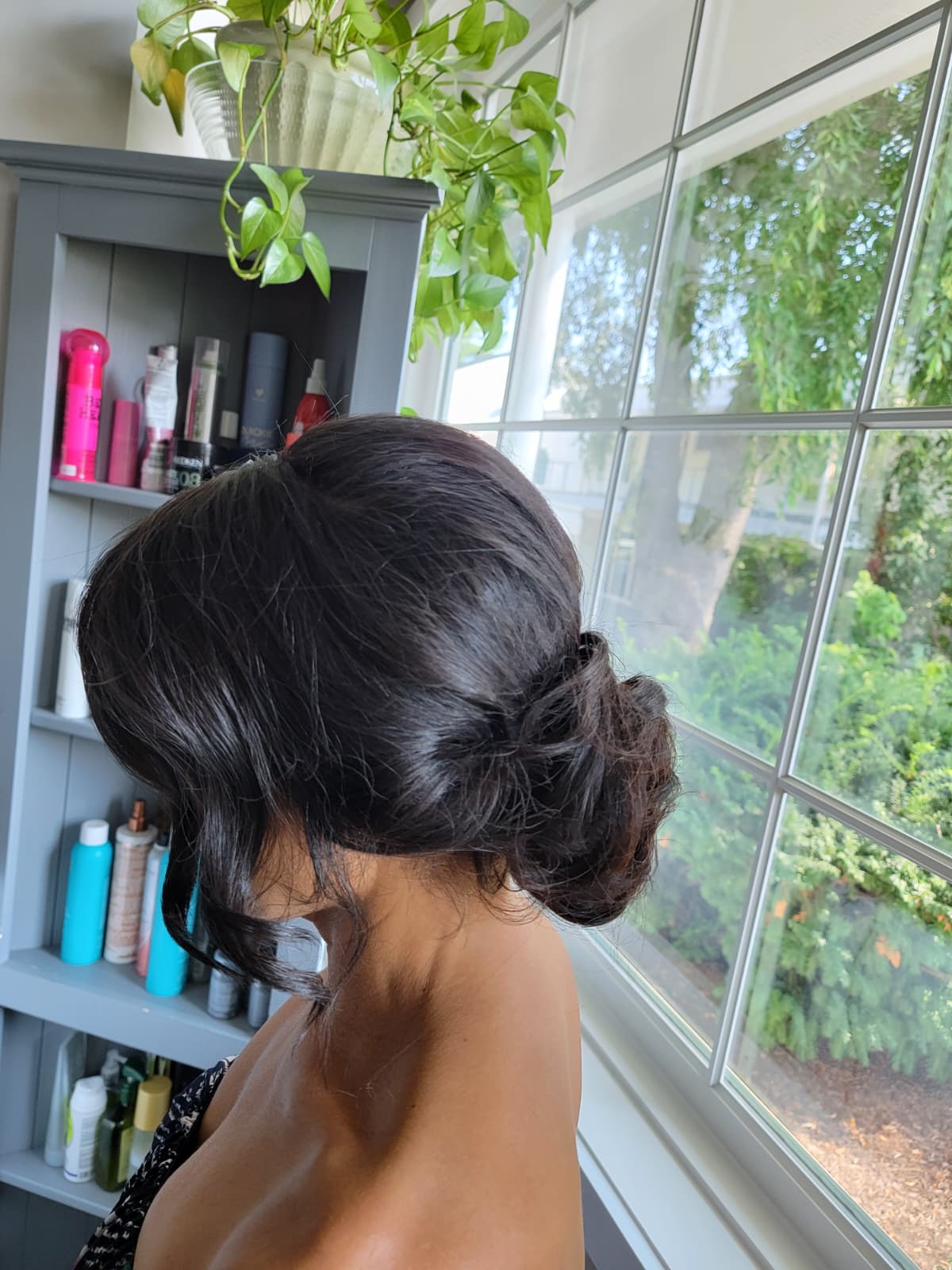Bridal wedding hair styling