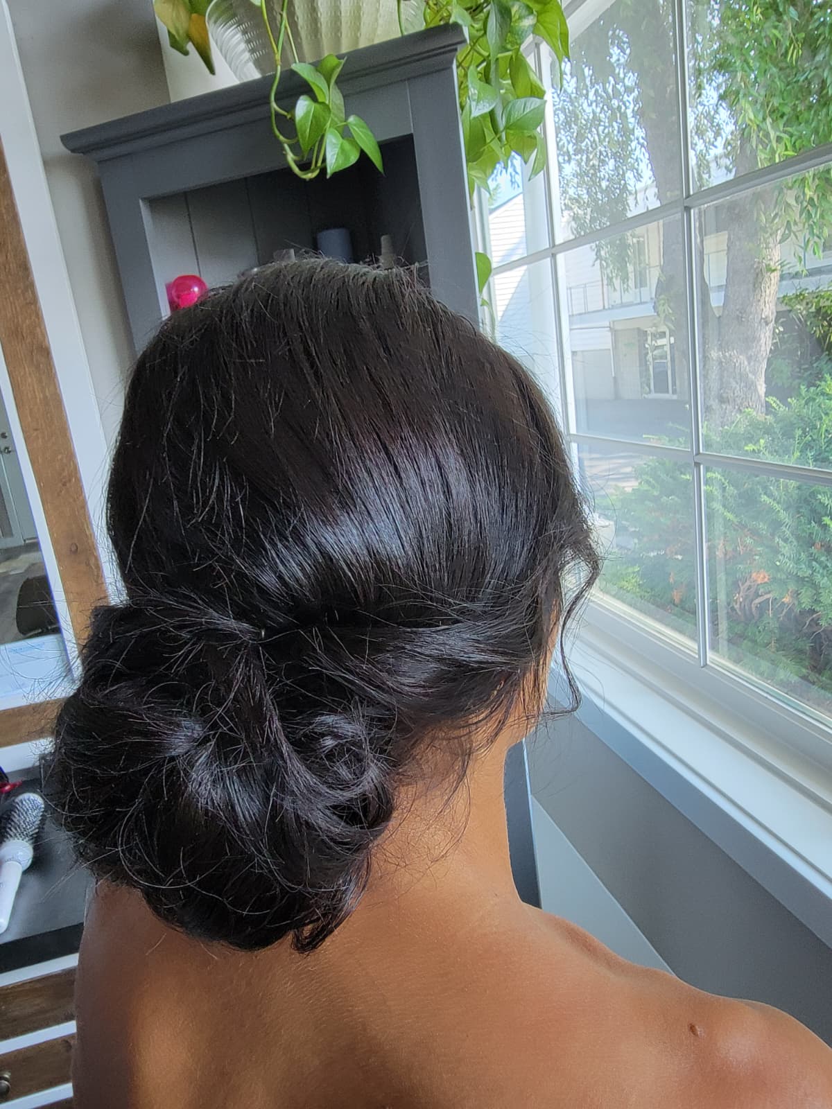 Bridal wedding hair styling
